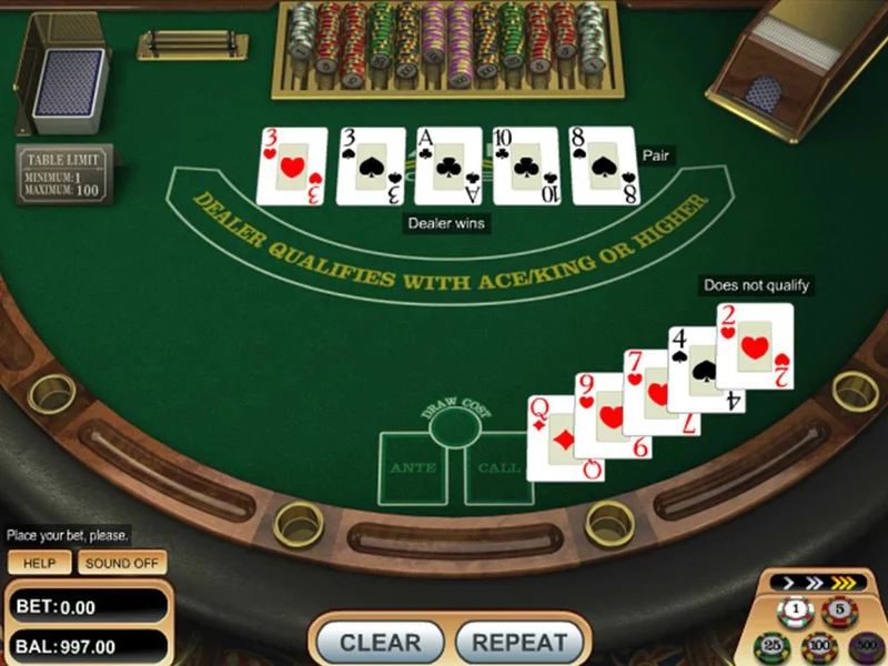 Các loại cược phổ biến trong Oasis Poker